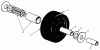 Toro 30136 - 36" Side Discharge Mower, 1989 (9000001-9999999) Ersatzteile CASTOR WHEEL ASSEMBLY NO. 27-1050 (OPTIONAL)