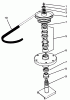 Toro 30136 - 36" Side Discharge Mower, 1994 (4901037-4999999) Listas de piezas de repuesto y dibujos DRIVE SPINDLE NO. 54-7781