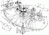 Toro 30144 - 44" Side Discharge Mower, 1990 (000001-099999) Listas de piezas de repuesto y dibujos CUTTING UNIT ASSEMBLY