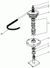 Toro 30152 - 52" Side Discharge Mower, 1989 (900001-999999) Listas de piezas de repuesto y dibujos DRIVE SPINDLE NO. 54-7781
