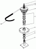 Toro 30152 - 52" Side Discharge Mower, 1990 (000001-099999) Listas de piezas de repuesto y dibujos DRIVE SPINDLE NO. 54-7781