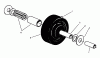Toro 30152 - 52" Side Discharge Mower, 1991 (100001-199999) Ersatzteile CASTOR WHEEL ASSEMBLY NO. 27-1050 (OPTIONAL)