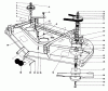 Toro 30544 (117/120) - 44" Side Discharge Mower, Groundsmaster 117/120, 1989 (900001-999999) Listas de piezas de repuesto y dibujos CUTTING UNIT MODEL NO. 30768 #1