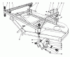 Toro 30544 (117/120) - 44" Side Discharge Mower, Groundsmaster 117/120, 1989 (900001-999999) Listas de piezas de repuesto y dibujos CUTTING UNIT MODEL NO. 30768 #3