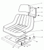 Toro 30544 (117/120) - 44" Side Discharge Mower, Groundsmaster 117/120, 1989 (900001-999999) Listas de piezas de repuesto y dibujos STANDARD SEAT KIT MODEL NO. 30746 (OPTIONAL)