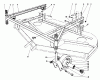 Toro 30544 (117/120) - 44" Side Discharge Mower, Groundsmaster 117/120, 1990 (000001-099999) Listas de piezas de repuesto y dibujos CUTTING UNIT MODEL NO. 30768 #3