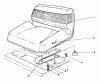 Toro 30544 (117/120) - 44" Side Discharge Mower, Groundsmaster 117/120, 1990 (000001-099999) Ersatzteile STANDARD SEAT KIT MODEL NO. 30746 (OPTIONAL)