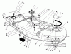 Toro 30544 (117/120) - 44" Side Discharge Mower, Groundsmaster 117/120, 1991 (100001-199999) Listas de piezas de repuesto y dibujos CUTTING UNIT MODEL NO. 30753 #1