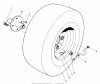 Toro 30544 (117/120) - 44" Side Discharge Mower, Groundsmaster 117/120, 1991 (100001-199999) Ersatzteile FRONT WHEEL ASSEMBLY