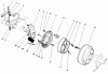 Toro 30544 (117/120) - 44" Side Discharge Mower, Groundsmaster 117/120, 1992 (200001-299999) Listas de piezas de repuesto y dibujos BRAKE KIT MODEL NO. 30758 (OPTIONAL) #1