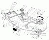 Toro 30544 (117/120) - 44" Side Discharge Mower, Groundsmaster 117/120, 1992 (200001-299999) Listas de piezas de repuesto y dibujos CUTTING UNIT MODEL NO. 30753 #1