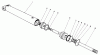 Toro 30544 (117/120) - 44" Side Discharge Mower, Groundsmaster 117/120, 1992 (200001-299999) Listas de piezas de repuesto y dibujos HYDRAULIC LIFT CYLINDER N0. 54-0150
