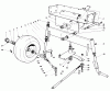 Toro 30544 (117/120) - 44" Side Discharge Mower, Groundsmaster 117/120, 1992 (200001-299999) Pièces détachées REAR AXLE ASSEMBLY