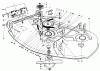 Toro 30544 (120) - 44" Side Discharge Mower, Groundsmaster 120, 1985 (500001-599999) Listas de piezas de repuesto y dibujos CUTTING UNIT MODEL NO. 30544 #1