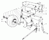 Toro 30544 (120) - 44" Side Discharge Mower, Groundsmaster 120, 1985 (500001-599999) Pièces détachées FRONT AXLE ASSEMBLY