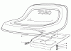 Toro 30544 (120) - 44" Side Discharge Mower, Groundsmaster 120, 1985 (500001-599999) Listas de piezas de repuesto y dibujos SEAT ASSEMBLY NO. 55-8690 (OPTIONAL)
