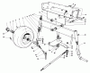 Toro 30544 (120) - 44" Side Discharge Mower, Groundsmaster 120, 1986 (600001-699999) Pièces détachées FRONT AXLE ASSEMBLY