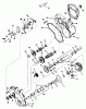 Toro 30544 (120) - 44" Side Discharge Mower, Groundsmaster 120, 1987 (700001-799999) Listas de piezas de repuesto y dibujos GEAR REDUCTION & DIFFERENTIAL NO. 1310-001A