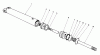 Toro 30544 (120) - 44" Side Discharge Mower, Groundsmaster 120, 1987 (700001-799999) Pièces détachées HYDRAULIC LIFT CYLINDER NO. 54-0150