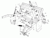 Toro 30544 (120) - 44" Side Discharge Mower, Groundsmaster 120, 1987 (700001-799999) Listas de piezas de repuesto y dibujos PARKING BRAKE & LIFT FRAME ASSEMBLY