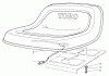 Toro 30544 (120) - 44" Side Discharge Mower, Groundsmaster 120, 1987 (700001-799999) Ersatzteile SEAT ASSEMBLY NO. 55-8690 (OPTIONAL)