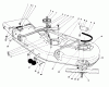 Toro 30544 (120) - 44" Side Discharge Mower, Groundsmaster 120, 1988 (800001-899999) Listas de piezas de repuesto y dibujos CUTTING UNIT MODEL NO. 30753 #1