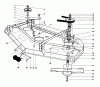 Toro 30544 (120) - 44" Side Discharge Mower, Groundsmaster 120, 1988 (800001-899999) Listas de piezas de repuesto y dibujos CUTTING UNIT MODEL NO. 30768 #1