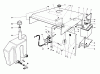 Toro 30544 (120) - 44" Side Discharge Mower, Groundsmaster 120, 1988 (800001-899999) Listas de piezas de repuesto y dibujos HOOD-GAS & HYDRAULIC TANK ASSEMBLY