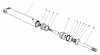 Toro 30544 (120) - 44" Side Discharge Mower, Groundsmaster 120, 1988 (800001-899999) Pièces détachées HYDRAULIC LIFT CYLINDER NO. 54-0150