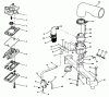 Toro 30560 - 52" Rear Discharge Mower, 1983 (SN 30001-39999) Listas de piezas de repuesto y dibujos ENGINE, ONAN MODEL NO. B48G-GA020 TYPE NO. 4051C FUEL SYSTEM
