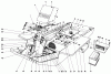 Toro 30562 (200) - 62" Side Discharge Mower, Groundsmaster 200 Series, 1983 (SN 30001-39999) Listas de piezas de repuesto y dibujos INSTRUMENT PANEL AND STEERING POST ASSEMBLY