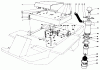 Toro 30562 (200) - 62" Side Discharge Mower, Groundsmaster 200 Series, 1983 (SN 30001-39999) Listas de piezas de repuesto y dibujos SEAT MOUNT AND AIR CLEANER ASSEMBLY