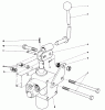 Toro 30560 - 52" Rear Discharge Mower, 1983 (SN 30001-39999) Listas de piezas de repuesto y dibujos VALVE AND LEVER ASSEMBLY