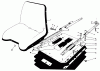 Toro 30555 (200) - 52" Side Discharge Mower, Groundsmaster 200 Series, 1984 (4000001-4999999) Spareparts DELUXE SEAT KIT MODEL NO. 30786 #1