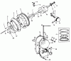 Toro 30555 (200) - 52" Side Discharge Mower, Groundsmaster 200 Series, 1984 (4000001-4999999) Listas de piezas de repuesto y dibujos ENGINE ONAN MODEL NO. B48G-GA020 TYPE NO. 4139E CRANKSHAFT AND FLYWHEEL