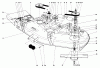 Toro 30555 (200) - 52" Side Discharge Mower, Groundsmaster 200 Series, 1985 (5000001-5999999) Listas de piezas de repuesto y dibujos CUTTING UNIT MODEL NO. 30555 #1