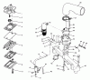 Toro 30560 - 52" Rear Discharge Mower, 1985 (5000001-5999999) Listas de piezas de repuesto y dibujos ENGINE, ONAN MODEL NO. B48G-GA020 TYPE NO. 4139F FUEL SYSTEM