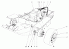 Toro 30560 - 52" Rear Discharge Mower, 1985 (5000001-5999999) Pièces détachées GAS TANK AND AXLE ASSEMBLY