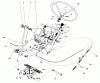 Toro 30560 - 52" Rear Discharge Mower, 1985 (5000001-5999999) Listas de piezas de repuesto y dibujos PEDALS AND STEERING WHEEL ASSEMBLY