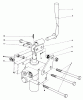 Toro 30562 (200) - 62" Side Discharge Mower, Groundsmaster 200 Series, 1985 (5000001-5999999) Listas de piezas de repuesto y dibujos VALVE AND LEVER ASSEMBLY