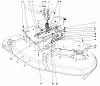 Toro 30555 (200) - 52" Side Discharge Mower, Groundsmaster 200 Series, 1986 (6000001-6999999) Listas de piezas de repuesto y dibujos CUTTING UNIT MODEL NO. 30555 #4