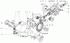 Toro 30555 (200) - 52" Side Discharge Mower, Groundsmaster 200 Series, 1986 (6000001-6999999) Listas de piezas de repuesto y dibujos DIFFERENTIAL ASSEMBLY