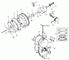 Toro 30562 (200) - 62" Side Discharge Mower, Groundsmaster 200 Series, 1986 (6000001-6999999) Listas de piezas de repuesto y dibujos ENGINE, ONAN MODEL NO. B48G-GA020 TYPE NO. 4139F CRANKSHAFT AND FLYWHEEL