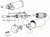 Toro 30555 (200) - 52" Side Discharge Mower, Groundsmaster 200 Series, 1986 (6000001-6999999) Listas de piezas de repuesto y dibujos ENGINE, ONAN MODEL NO. B48G-GA020 TYPE NO. 4139F STARTER MOTOR