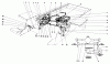 Toro 30555 (200) - 52" Side Discharge Mower, Groundsmaster 200 Series, 1986 (6000001-6999999) Listas de piezas de repuesto y dibujos HYDRAULIC VALVE AND LIFT ARM CYLINDERS