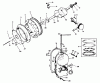 Toro 30575 - 72" Side Discharge Mower, 1987 (700001-799999) Spareparts ENGINE, ONAN MODEL NO. B48G-GA020 TYPE NO. 4348G CRANKSHAFT AND FLYWHEEL