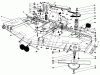 Toro 30555 (200) - 52" Side Discharge Mower, Groundsmaster 200 Series, 1988 (8000001-8999999) Listas de piezas de repuesto y dibujos CUTTING UNIT MODEL NO. 30575 #1