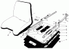 Toro 30555 (200) - 52" Side Discharge Mower, Groundsmaster 200 Series, 1988 (8000001-8999999) Listas de piezas de repuesto y dibujos DELUXE SEAT KIT MODEL NO. 30786 #1