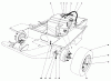 Toro 30575 - 72" Side Discharge Mower, 1988 (800001-899999) Listas de piezas de repuesto y dibujos GAS TANK AND AXLE ASSEMBLY