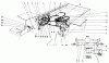 Toro 30555 (200) - 52" Side Discharge Mower, Groundsmaster 200 Series, 1988 (8000001-8999999) Listas de piezas de repuesto y dibujos HYDRAULIC VALVE AND LIFT ARM CYLINDERS